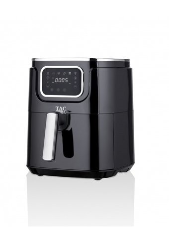 Taç 7858 Airfryer 5.5 lt Tek Hazneli Led Ekranlı Yağsız Sıcak Hava Fritözü Siyah