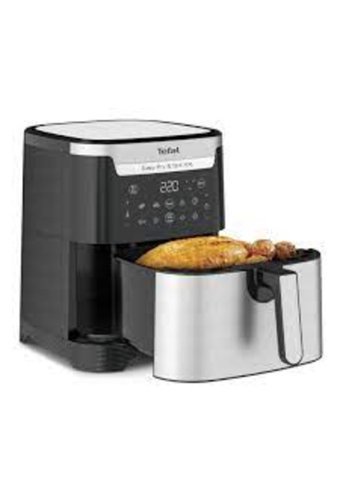 Tefal EY801D15 Airfryer 6.5 lt Tek Hazneli Izgara Yapan Led Ekranlı Yağsız Fritöz Siyah