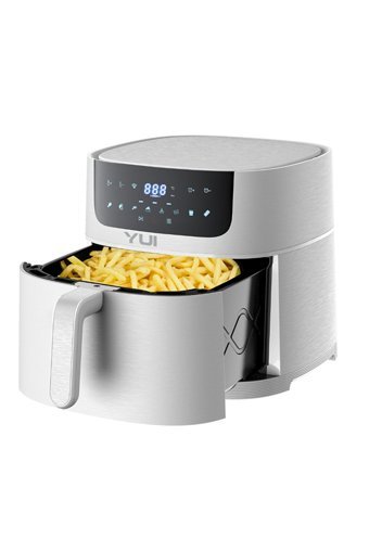 Yui M50 MaxiFry Airfryer 8 lt Tek Hazneli Izgara Yapan Yağsız Sıcak Hava Fritözü Beyaz