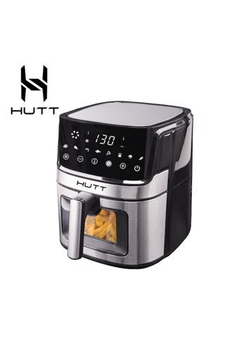 Hutt Oa6 Airfryer 6.5 lt Tek Hazneli Izgara Yapan Led Ekranlı Yağsız Sıcak Hava Fritözü Gri