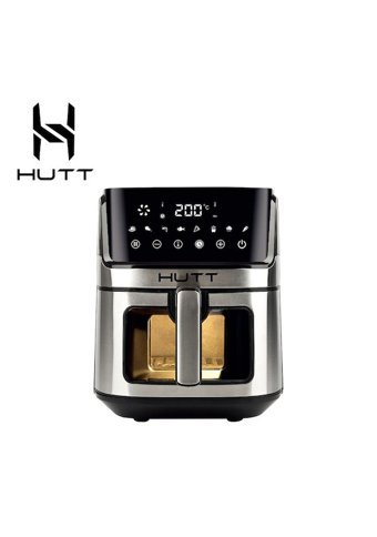 Hutt Oa6 Airfryer 6.5 lt Tek Hazneli Izgara Yapan Led Ekranlı Yağsız Sıcak Hava Fritözü Gri