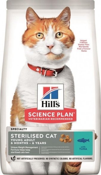 Hill's Ton Balıklı Kısırlaştırılmış Tahıllı Yetişkin Kuru Kedi Maması 10 kg