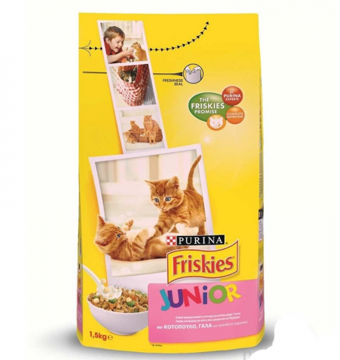 Friskies Sebzeli Sütlü Tavuklu Tahıllı Yavru Kuru Kedi Maması 1.5 kg