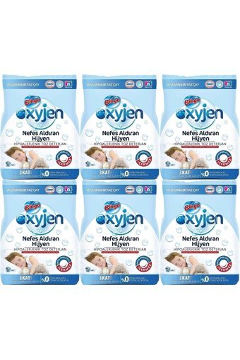 Bingo Oksijen Hipoalerjenik Yasemin ve Beyaz Çay Renkliler ve Beyazlar İçin 198 Yıkama Toz Deterjan 6x5 kg