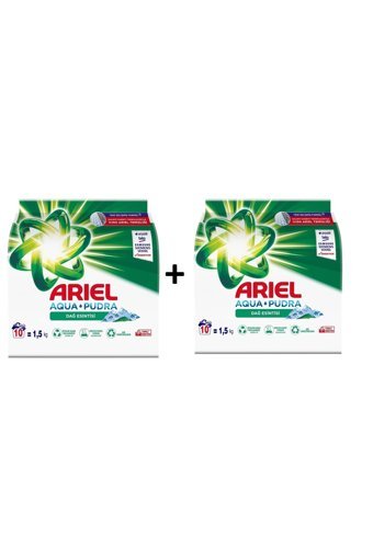 Ariel Aqua Pudra Dağ Esintisi Beyazlar İçin 20 Yıkama Toz Deterjan 2x1.5 kg