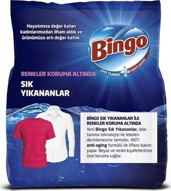 Bingo Matik Renkliler ve Beyazlar İçin 240 Yıkama Toz Deterjan 4x9 kg