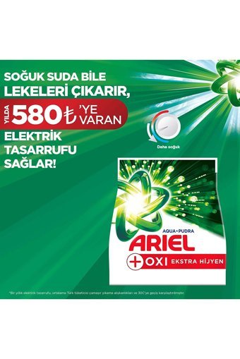 Ariel Aqua Pudra Dağ Esintisi Renkliler İçin 33 Yıkama Toz Deterjan 5 kg