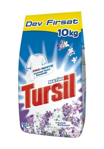 Tursil Matik Leylak Bahçesi Beyazlar İçin 66 Yıkama Toz Deterjan 2x10 kg