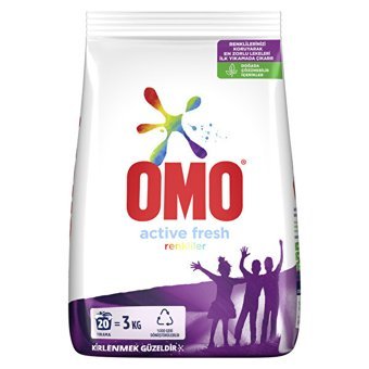 Omo Active Fresh Renkliler İçin 20 Yıkama Toz Deterjan 3 kg