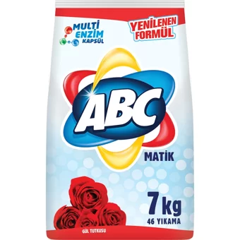 Abc Matik Gül Tutkusu Renkliler ve Beyazlar İçin 46 Yıkama Toz Deterjan 7 kg