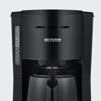 Severin KA 9252 Plastik Filtreli Karaf 1 L Hazne Kapasiteli 8 Fincan 1000 W Siyah Filtre Kahve Makinesi