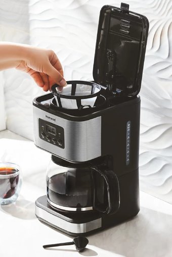 Homend Coffeebreak 5006h Zaman Ayarlı Plastik Filtreli Karaf 1.25 L Hazne Kapasiteli 12 Fincan 900 W Siyah Filtre Kahve Makinesi