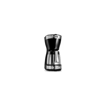 Delonghi ICM16710 Plastik Filtreli Karaf 1.25 L Hazne Kapasiteli 10 Fincan Akıllı 1000 W Siyah Filtre Kahve Makinesi