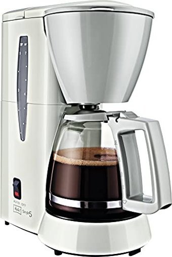 Melitta M720-1/1 Single5 Plastik Filtreli Karaf 1.2 L Hazne Kapasiteli 10 Fincan 600 W Beyaz Filtre Kahve Makinesi