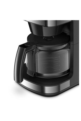 Krups Zaman Ayarlı Plastik Filtreli Karaf 1.25 L Hazne Kapasiteli 15 Fincan 1000 W Siyah Filtre Kahve Makinesi