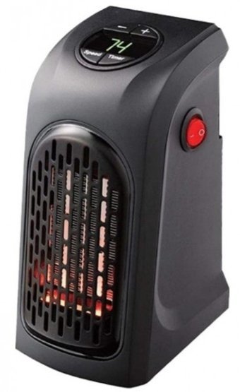 Powermaster Mini 60 Watt Ayaklı Fanlı Isıtıcı Siyah