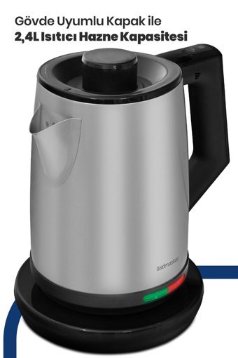 Karaca Çaysever Robotea 3 In 1 Konuşan Otomatik Cam Demlikli 2500 W Işıklı Cam Gövdeli Siyah Çay Makinesi
