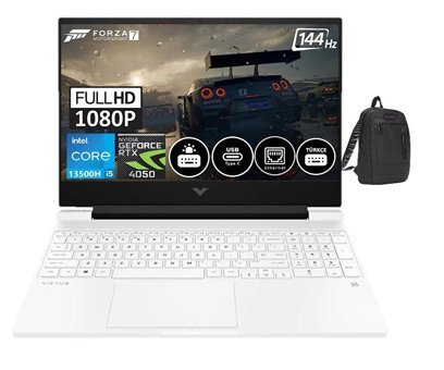 HP Victus Gaming 15-FA1035NT HP7N9V4EA24 Harici GeForce RTX 4050 Intel Core i5 32 GB Ram DDR4 2 TB SSD 15.6 inç Full HD Windows 11 Pro Gaming Notebook Laptop