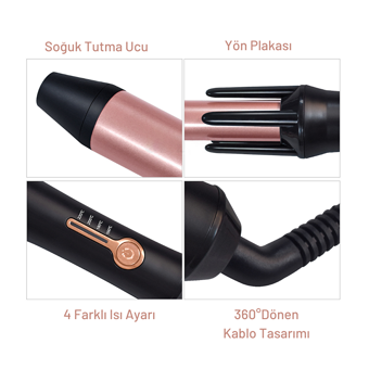 Yui KB 302 23 mm Seramik İyonlu Saç Maşası