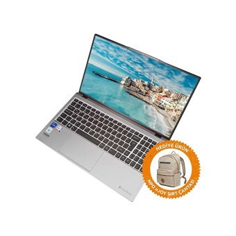 Everest EverBook EB-21A25 Dahili Intel Iris Xe Graphics Intel Core i5 8 GB Ram DDR4 512 GB SSD 15.6 inç Full HD Windows 11 Pro Laptop