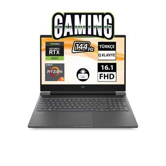 HP Victus 16-S0018NT 7Z4M8EA06 Harici GeForce RTX 4060 AMD Ryzen 7 16 GB Ram DDR5 1 TB SSD 16.1 inç Full HD FreeDos Gaming Notebook Laptop