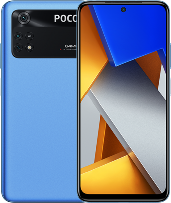 Poco M4 Pro 128 Gb Hafıza 6 Gb Ram 6.43 İnç 64 MP Çift Hatlı Amoled Ekran Android Akıllı Cep Telefonu Mavi