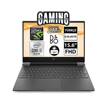 HP Victus Gaming 15-FA0011NT 80D33EA7 Harici GeForce RTX 3050 Intel Core i5 16 GB Ram DDR4 512 GB SSD 15.6 inç Full HD Windows 11 Pro Gaming Notebook Laptop