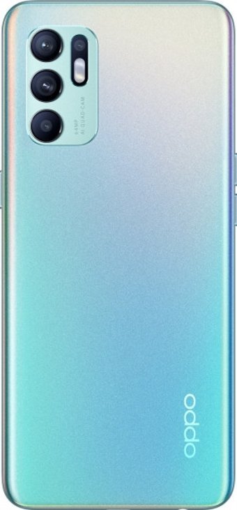 Oppo Reno6 128 Gb Hafıza 8 Gb Ram 6.43 İnç 64 MP Çift Hatlı Amoled Ekran Android Akıllı Cep Telefonu Mavi