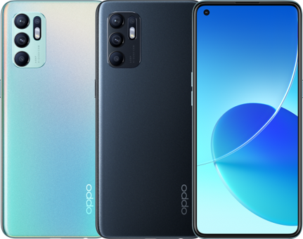 Oppo Reno6 128 Gb Hafıza 8 Gb Ram 6.43 İnç 64 MP Çift Hatlı Amoled Ekran Android Akıllı Cep Telefonu Mavi