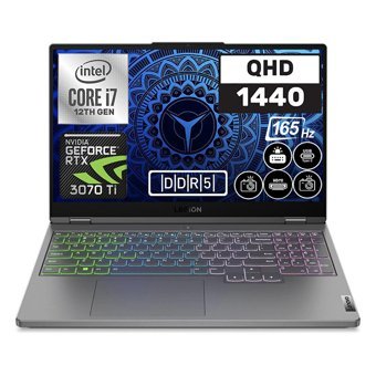 Lenovo Legion 5 82RB00DBTX15 Harici GeForce RTX 3070 Ti Intel Core i7 32 GB Ram DDR5 4 TB SSD 15.6 inç WQHD Windows 11 Pro Gaming Notebook Laptop