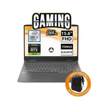 Lenovo LOQ 82XV00G6TX03 Harici GeForce RTX 4050 Intel Core i5 16 GB Ram DDR5 512 GB + 1 TB SSD 15.6 inç Full HD FreeDos Gaming Notebook Laptop