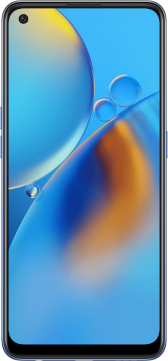 Oppo A74 (Cph2219) 128 Gb Hafıza 4 Gb Ram 6.43 İnç 48 MP Çift Hatlı Amoled Ekran Android Akıllı Cep Telefonu Mavi