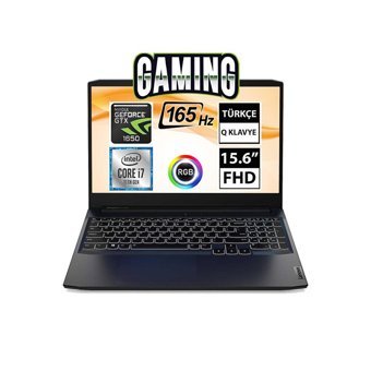 Lenovo IdeaPad Gaming 3 82K101J1TX02 Harici GeForce GTX 1650 Intel Core i7 32 GB Ram DDR4 512 GB SSD 15.6 inç Full HD FreeDos Gaming Notebook Laptop