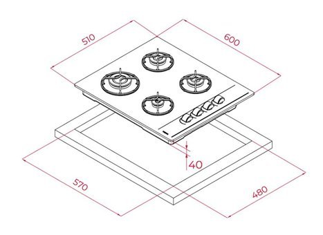 Teka GBE 64002 KBC WH Beyaz Cam 4 Gözlü Doğalgazlı Ankastre Ocak