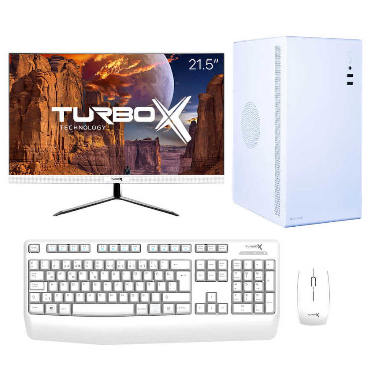 Turbox Tx3734 Paylaşımlı HD Graphics Ekran Kartlı Intel Core i3 13100 16 GB Ram DDR4 512 GB SSD Mid Tower
 FreeDos Masaüstü Bilgisayar