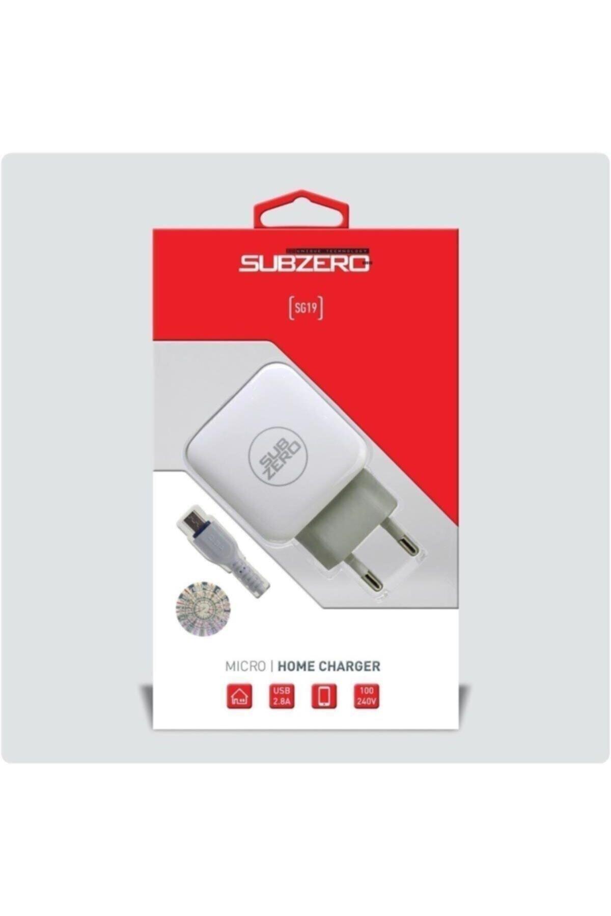 Subzero Universal Micro USB Kablolu Hızlı Şarj Aleti Beyaz