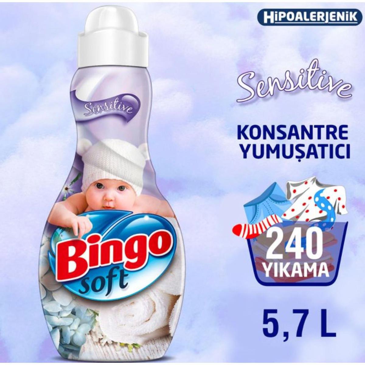 Bingo Soft Konsantre 60 Yıkama Yumuşatıcı 4 x 1.44 lt