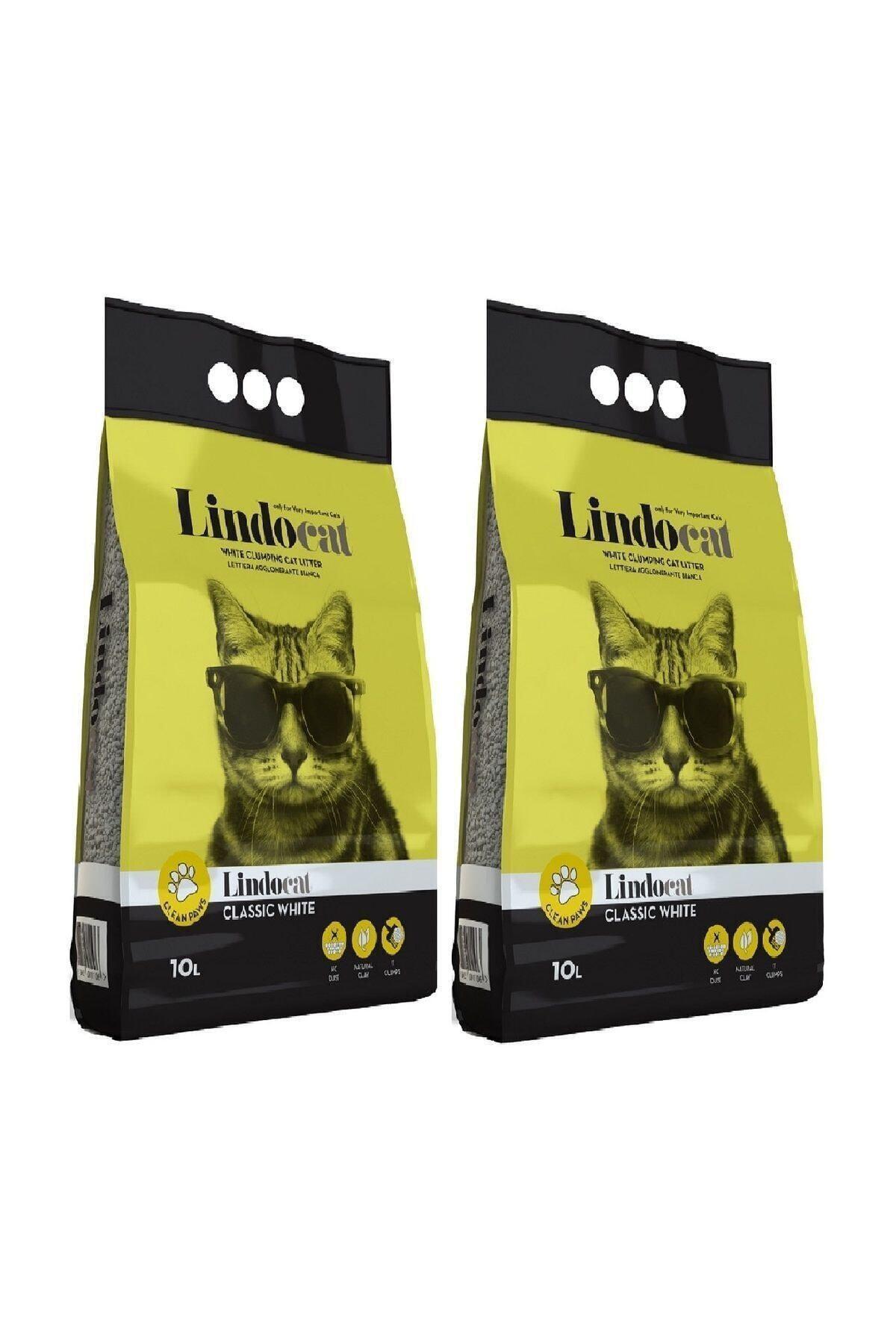 LindoCat Kokusuz Topaklanan Kalın Taneli Bentonit Kedi Kumu 2 x 10 lt