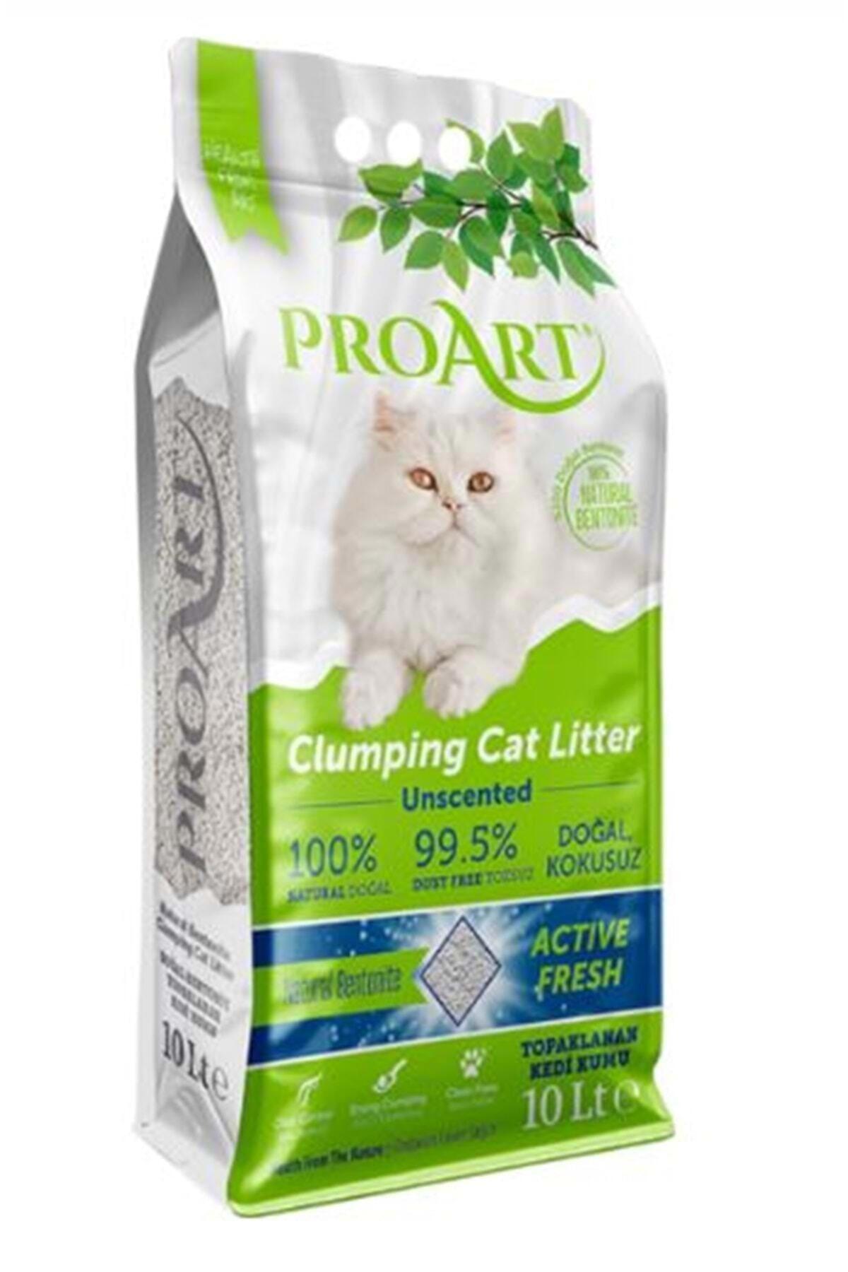 Proart Kokusuz Topaklanan Bentonit Kedi Kumu 10 lt