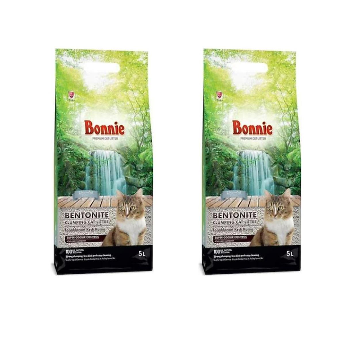 Bonnie Kokusuz Topaklanan Bentonit Kedi Kumu 2 x 5 lt