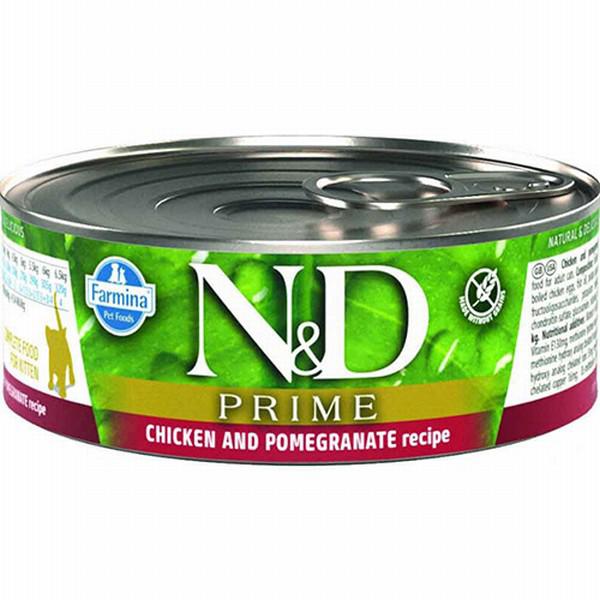 N&D Prime Tavuklu Yavru Yaş Kedi Maması 80 gr