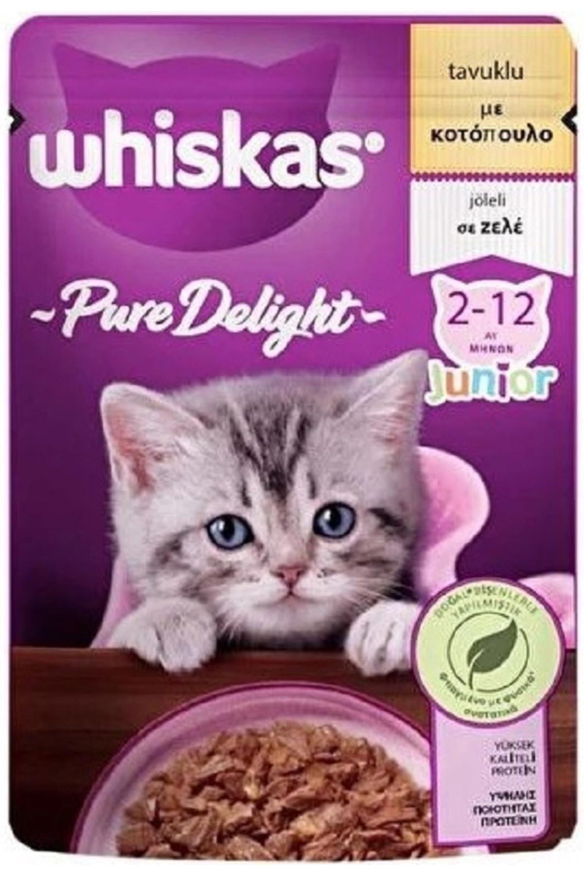 Whiskas Pure Delight Kümes Hayvanlı Yavru Yaş Kedi Maması 85 gr