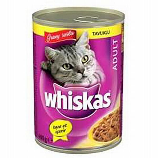 Whiskas Gravy Soslu Tavuklu Soslu Yetişkin Yaş Kedi Maması 24x400 gr