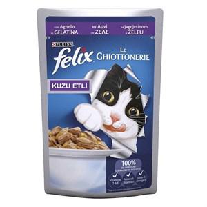 Felix Le Ghiottoneire Kuzu Etli Yetişkin Yaş Kedi Maması 100 gr