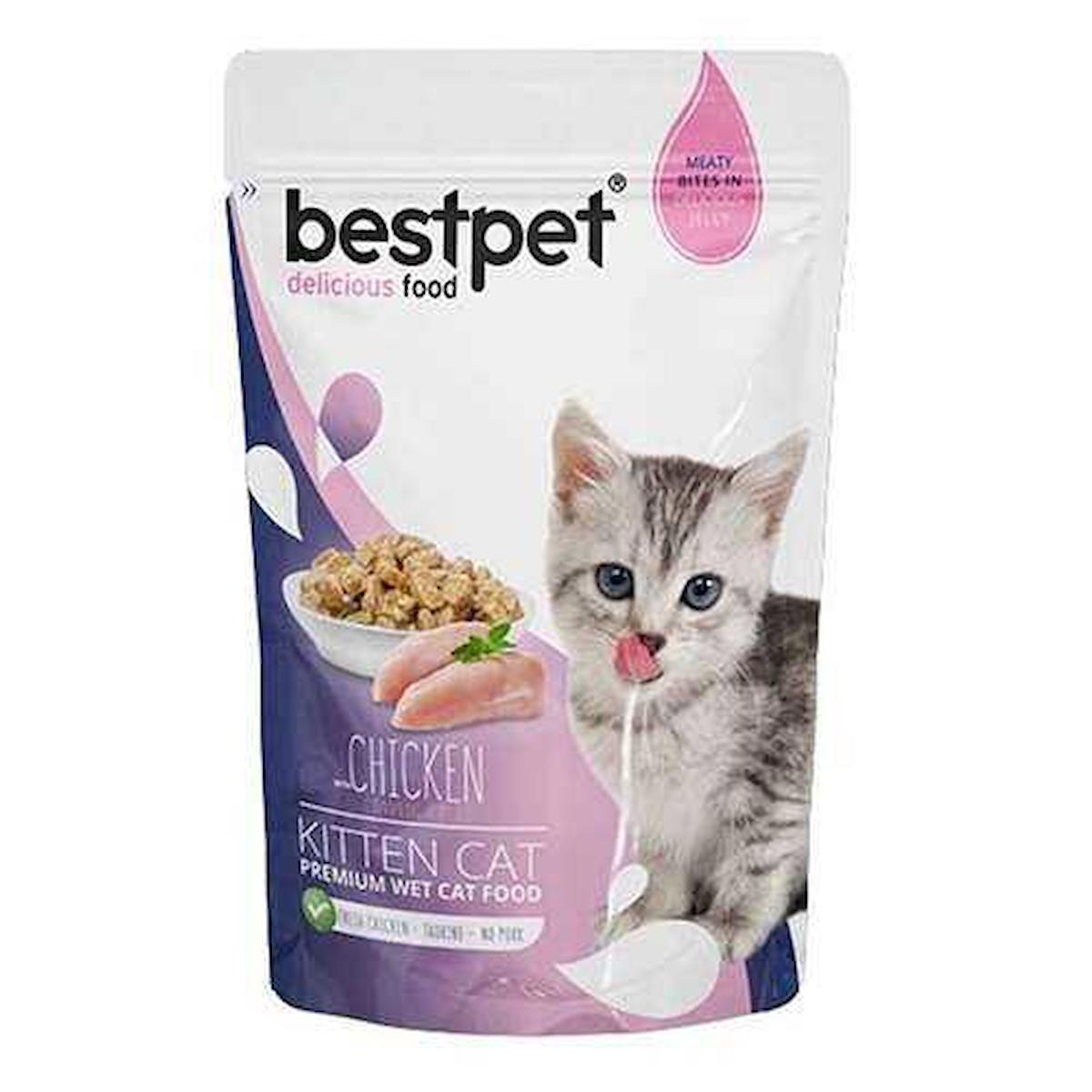 Bestpet Premium Karışık Yavru Yaş Kedi Maması 85 gr