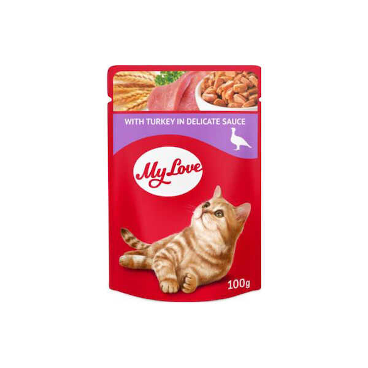 My Love Hindi Etli Yetişkin Yaş Kedi Maması 100 gr