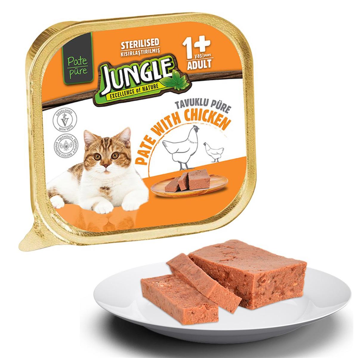 Jungle Excellence Of Nature Tavuklu Ezme Yetişkin Yaş Kedi Maması 32x100 gr