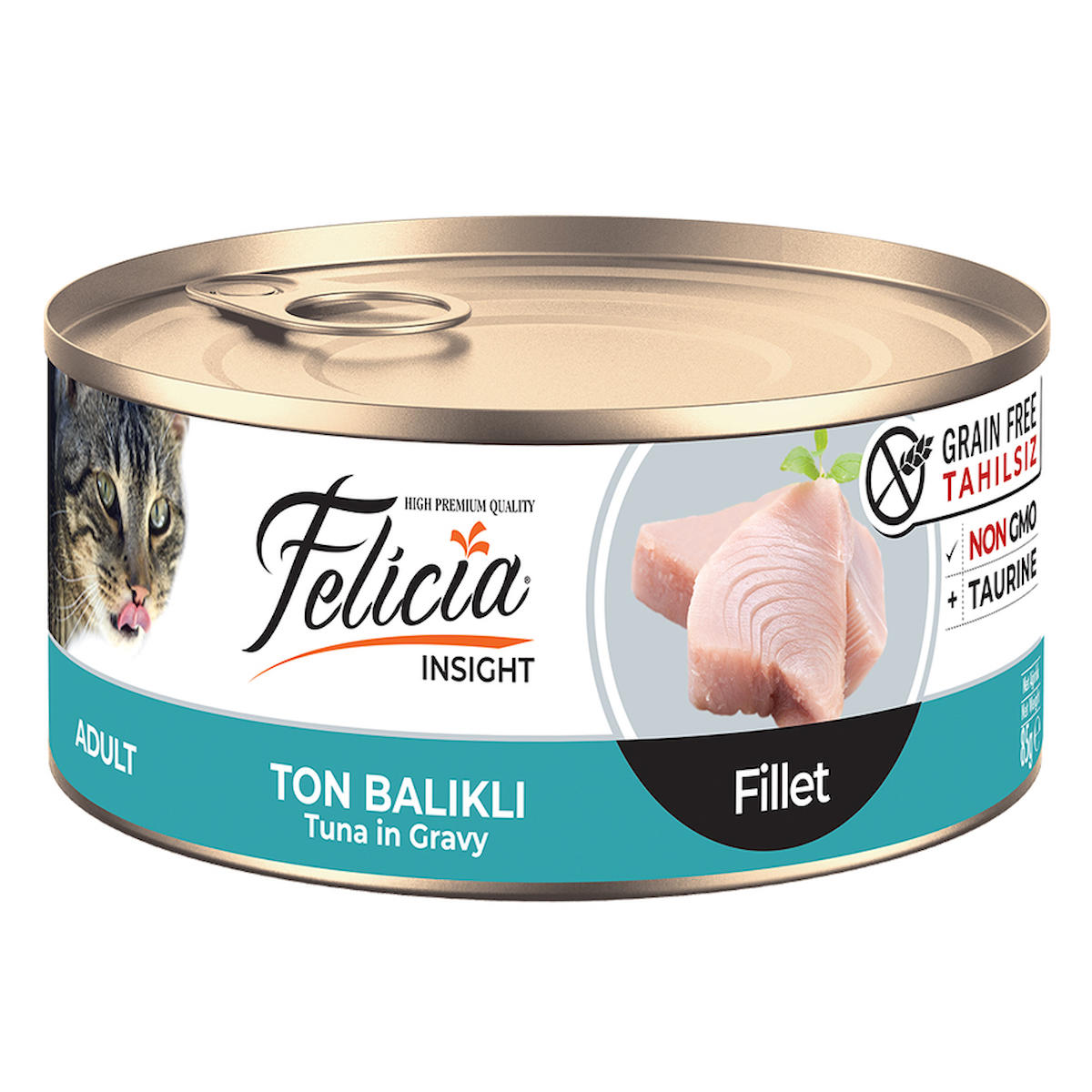 Felicia Insight Ton Balıklı Yetişkin Yaş Kedi Maması 24x85 gr