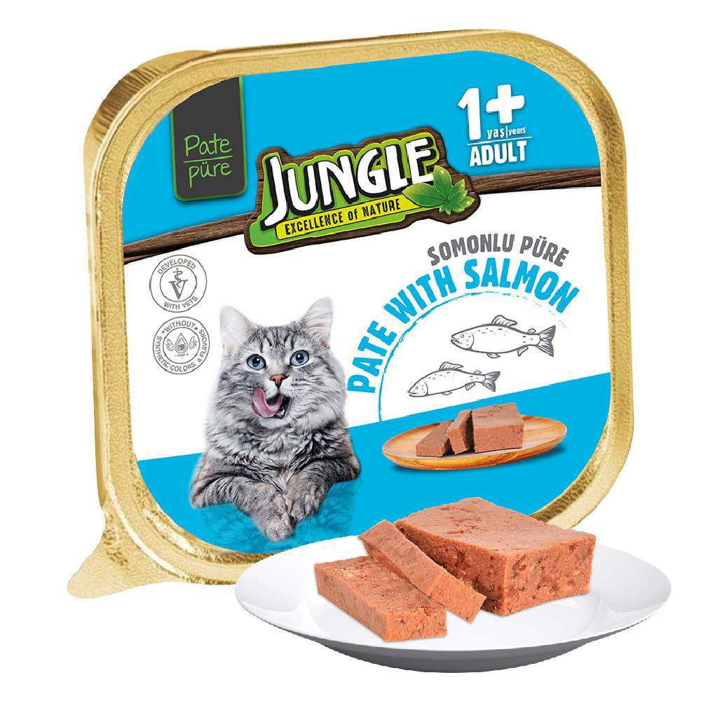 Jungle Excellence Of Nature Somonlu Yetişkin Yaş Kedi Maması 100 gr