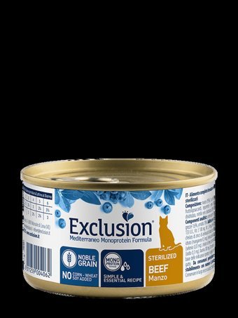 Exclusion Noble Grain Kısırlaştırılmış Sığır Etli Yaş Kedi Maması